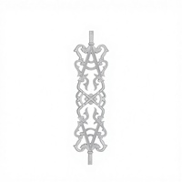 Balustre moderne en fonte gris très poli, robuste, finition sablée, pour escalier et balcon, sans cadre, résistant à la rouille