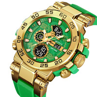 Nouvelle montre STRYVE pour hommes numérique-analogique double mouvement calendrier lumineux montres étanches mode sport montre pour hommes 8030