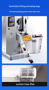 Máquina Semiautomática de Llenado, Envoltura y Sellado de Líquidos de Alta Precisión con Bomba y Motor para Envasado de Bebidas como Jugo, Leche, Agua y Vinagre - Product Image 3