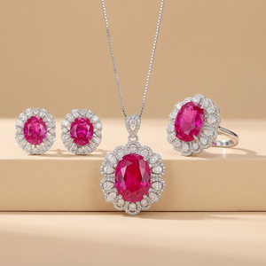 Tu Fashion Eco-friendly Brass 12mm Color-Shifting Zircon Necklace/<b>Earrings</b>/Ring <b>Set</b> Women Contemporary Daily Gold Wedding Party - Product Image 4