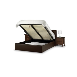 Modrern газовый подъемник для хранения из искусственной кожи/ткани из массива дерева Королевский размер кровать для хранения двойная кровать с хранилищем - Product Image 2