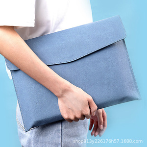 Maletín y Portadocumentos de Negocios Unisex A4 de Cuero Genuino Impermeable con Cierre Hermético en Stock - Product Image 2