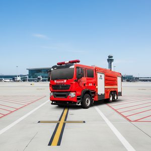 Nouveau <span class=keywords><strong>camion</strong></span> de lutte contre l'incendie à mousse Sinotruk HOWO 8x4 18m avec réservoir d'eau en acier inoxydable 465HP - Product Image 4