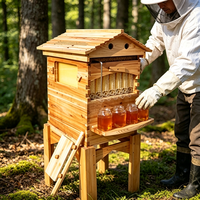 Neues Automatisches Fließendes Bienenstock-Set aus Lebensmittelqualität mit 7 Stück Honig-Fließrahmen für Imker