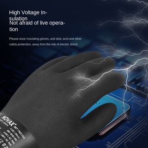 <span class=keywords><strong>Guantes</strong></span> Aislantes de Látex Antideslizantes de Grado 0, <span class=keywords><strong>Guantes</strong></span> de Goma de Aislamiento Eléctrico Clase 0 para Operaciones en Vivo, <span class=keywords><strong>Guantes</strong></span> Dieléctricos de 36kv - Product Image 2