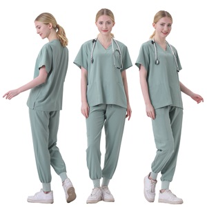 Unisex Quick-Drying Surgical Scrub Set Moisture Wicking Knitted Top And Pants For Hospital Dental Pet Clinic Uniforms - Product Image 3