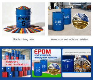 Adhesivo de Poliuretano Profesional de Alta Resistencia y Antidecoloración para Mezclar Gránulos de EPDM, para Superficies de Pistas Deportivas y Parques Infantiles - Product Image 2