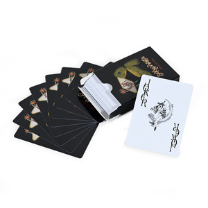 Custom Playing Cards Black Core Embossed Rounded Corners For Chess Card Games <b>Entertainment</b> Equipment - Product Image 3