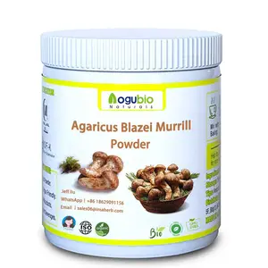 AOGUBIO फैक्टरी प्रदान करता Agaricus Blazei Murrill मशरूम निकालने फलने शरीर Agaricus blazei निकालने पाउडर