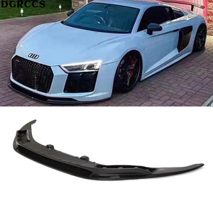 Pour <span class=keywords><strong>AUDI</strong></span> R8 2017-2024 V Style Véritable fibre de carbone Spoiler avant sport Pelle de carrosserie avec installation facile pour Spyder 5.2 - Product Image 1