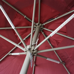 2021 Usb Patio Outdoor Parasol Umbrellas with Solar Led <b>Lights</b> - Product Image 5