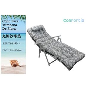 Tappetino da Spiaggia TUMBONA 55*174CM-3 Imbottito in Cotone con Cuscini e Poggiatesta per un Comodo Relax all'Aperto - Product Image 3