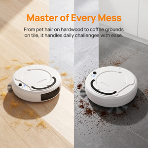 3 Colors Available Smart <b>Robot</b> <b>Vacuum</b> Cleaner, Low Noise Automatic Floor Sweeper, Multi-Surface Cleaning for Home Pet Hair - Product Image 3