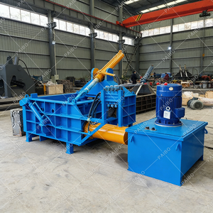 Presse à balles industrielle pour métaux de rebut à haut débit 60 TPH, <span class=keywords><strong>force</strong></span> de compression de 315 tonnes pour une exploitation intensive 24h/24 et 7j/7, taille de la balle 24 pouces x 24 pouces - Product Image 1