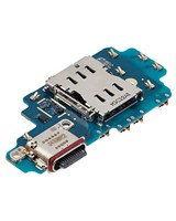 Carte mère de port de charge avec lecteur de carte SIM pour Samsung Galaxy S24 Ultra Version Internationale SM-S928B