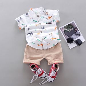 Sommer Baumwolle kurze Outdoor atmungsaktive Brief Shirt 1-3 Jahre kleiner Junge Sport Set 2pcs1-3 Jahre Jungen Kleidung Set - Product Image 2