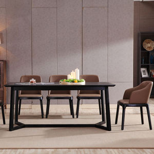 Silla de Comedor Moderna UPRS con Respaldo de Madera Maciza y Tapicería, con Reposabrazos, Apta para Hoteles, Restaurantes, Salones de Banquetes y Eventos - Product Image 3