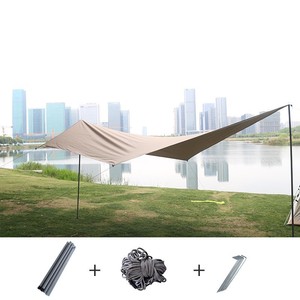 Toldo para exteriores Sky Canopy, 3x3 a 3x5 metros, poste de aleación de aluminio, tela Oxford, portátil, impermeable, resistente a los rayos UV, para acampar - Product Image 4