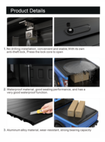 Zolionwil - Cache-caisse de camionnette rétractable à enroulement pour Toyota Hilux 2005-2024