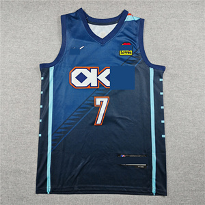 Vente en gros de maillots de basket-ball Oklahoma2 # Gilgeous-Alexander 7 # Holmgren 8 # Williams 9 # Maillot de basket-ball américain Caruso avec coutures - Product Image 4