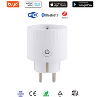 Adaptador de Enchufe Europeo para Viajes, 10A, 100-240V CA, Conexión a Tierra Estándar, con 1 Tomacorriente y 1 Puerto USB-A