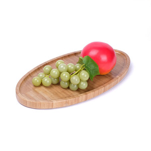 Japanese-style bamboo <b>dinner</b> plate, bread plate, oval bamboo cake <b>tray</b>, fruit and tea <b>tray</b>, snack and coffee <b>tray</b>. - Product Image 2