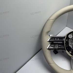 Volante Deportivo de Fibra de Carbono y Cuero Genuino Marrón, Venta al Por Mayor de Fábrica, para Mercedes-Benz W212 E300 G500, Ajuste Universal - Product Image 3