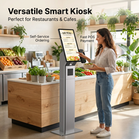 Kiosque de commande en libre-service pour restaurant, écran tactile de paiement avec imprimante de reçus intégrée
