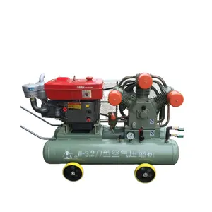 High quality diesel mobile 18.5kw 5 bar mini portable piston air compressor for mining