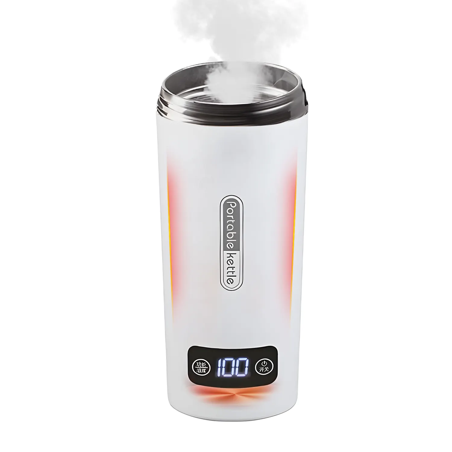FDA kiểm soát nhiệt độ hiển thị du lịch ấm đun nước súp phích cafe điện Flask chai trà cà phê Thermo chai với nhiệt độ