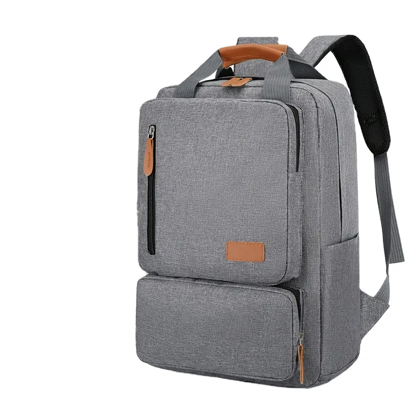 Individuell bedrucktes Logo mit Fach Aktentasche Arbeit Schulter rucksack mit USB-Aufladung Computer Laptop tasche Rucksack Set