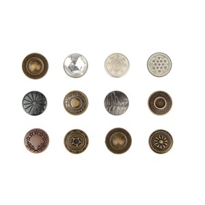 Professional Zinc Alloy Jean <b>Buttons</b> Custom Engraved Embossed Logo Metal Rivet Tack Jeans <b>Buttons</b> for Denim Pants and Jacket - Product Image 4