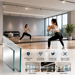 Miroir <span class=keywords><strong>de</strong></span> gym extra large incassable |   Miroir <span class=keywords><strong>de</strong></span> sécurité argenté sans cuivre <span class=keywords><strong>de</strong></span> 5 mm et 6 mm pour la maison, la salle <span class=keywords><strong>de</strong></span> sport, le studio <span class=keywords><strong>de</strong></span> danse - Product Image 3