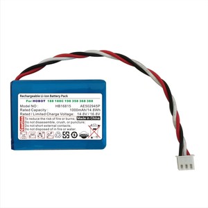 Batería de Iones de Litio de 14.8V 1000mAh para Robot Limpiacristales AE502945P HB16815 168 188 188C 198 268 <span class=keywords><strong>288</strong></span> 298 358 368 388 G101 - Product Image 4