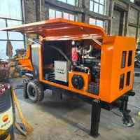 Vente d'usine : Nouvelle mini-pompe à béton mobile télécommandée diesel pour transport longue distance