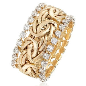 Anello Punk a Fascia Larga Irregolare per Donne, Gioiello da Dito Audace e alla Moda - Product Image 1