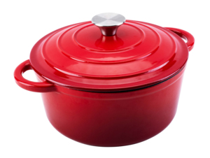 <span class=keywords><strong>Cocotte</strong></span> <span class=keywords><strong>en</strong></span> <span class=keywords><strong>fonte</strong></span> émaillée avec couvercle à cercles concentriques pour conserver efficacement les jus et l'humidité - Product Image 1