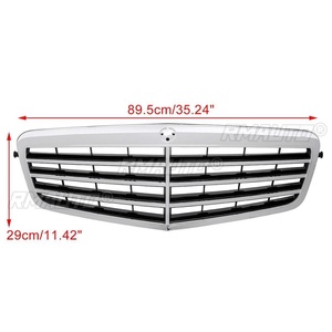 กระจังหน้ารถยนต์ RMAUTO ชุบโครเมียมสีเงิน สำหรับ Mercedes Benz W212 E Class E200 E260L E280L E300L E320L ปี 2009-2013 - Product Image 4