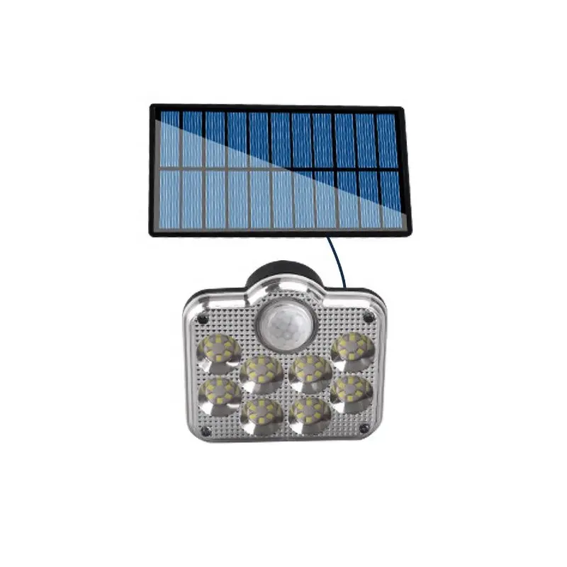 48 LED Split pannello solare 18650 lampada da parete solare con sensore di movimento impermeabile per esterni