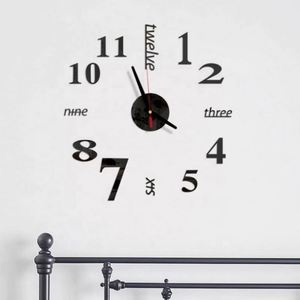 Horloge murale numérique 3D en acrylique avec mouvement Hangzhou, taille 40 cm - Product Image 1