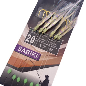 Caballa-anzuelos de piel de pescado Real, aparejo para mar luminoso, suave, camarón, anzuelo de pulpo, pesca de anguila - Product Image 2