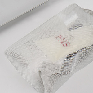 PuYu Mesh Coin Purse Transparent <b>Small</b> Storage <b>Bag</b> Portable Key Card Holder Travel Organizer White <b>Black</b> Gray - Product Image 4