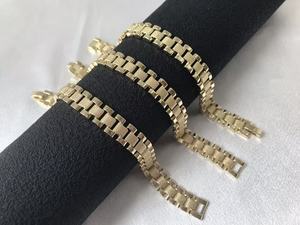 Bracelet pour homme et femme, luxe, plaqué or, acier inoxydable, bracelet de poignet pour homme - Product Image 5