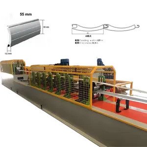 镀锌铝39毫米45毫米55毫米77毫米绝缘聚氨酯发泡卷帘门板条滚压成型机