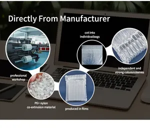 Tùy chỉnh PE Nylon Inflatable không khí cột máy tính xách tay đệm không khí Túi bong bóng cho máy tính xách tay bảo vệ loại phim - Product Image 6