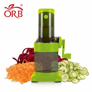 <span class=keywords><strong>Spiraliseur</strong></span> manuel rotatif pour <span class=keywords><strong>légumes</strong></span> et carottes, usage quotidien, avec lames en acier inoxydable et multifonction - Product Image 4