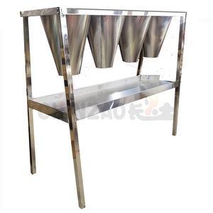 Gà/gà tây/ngỗng gia cầm giết chết chế biến hạn chế Cone gia cầm giết mổ máu cống Phễu Giá đứng thép không gỉ - Product Image 2