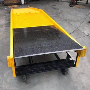 Portable Loading Dock Platform Ini Yang Sangat Berat Steel Memuat Dock Ramps Tahan Benturan