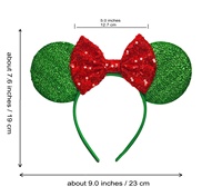 Ziming maille tissu mignon bandeau paillettes arcs souris oreilles bandeau enfants Festival fête Cosplay bandeau