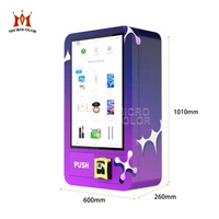 Mesin Penjual Otomatis Dinding Terpasang Mini Layar Sentuh Pilihan Pembayaran Ganda Pembaca Kartu Mesin Penjual Otomatis